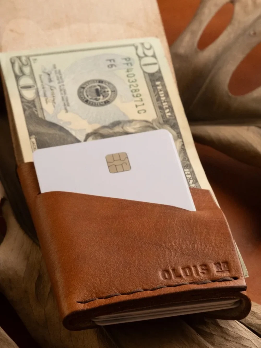 Oldis Road Oldis One Light Golden Honey Full Grain Leather Wallet